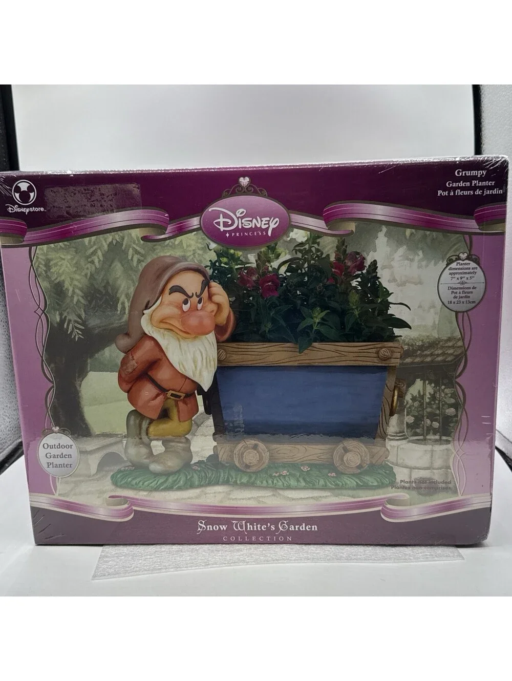 Snow Whites Garden Collection Grumpy Garden  Planter Sealed 2008 Disney Store